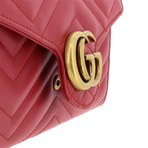 gucci tasche rot leder|Damen.